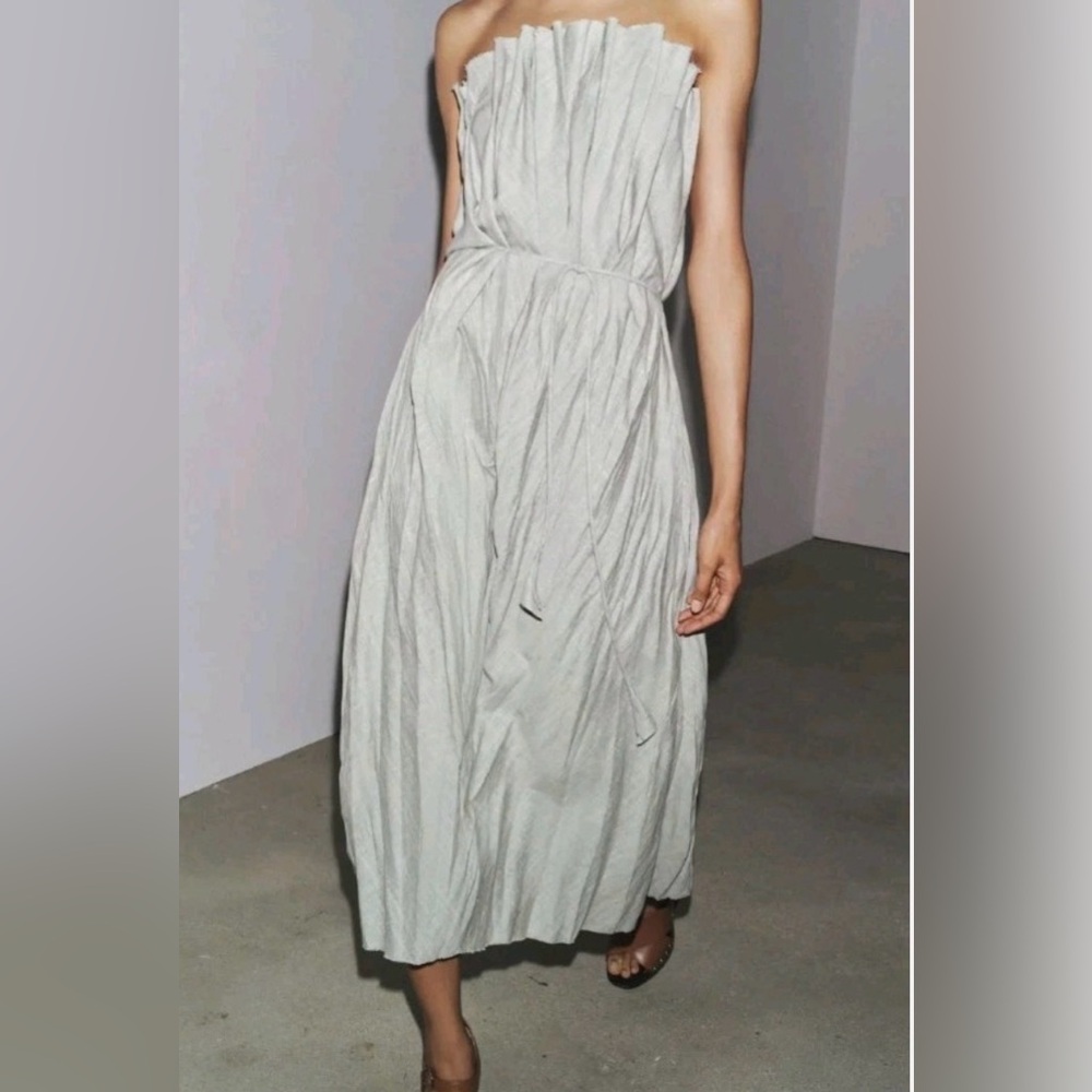Strapless Midi Dress